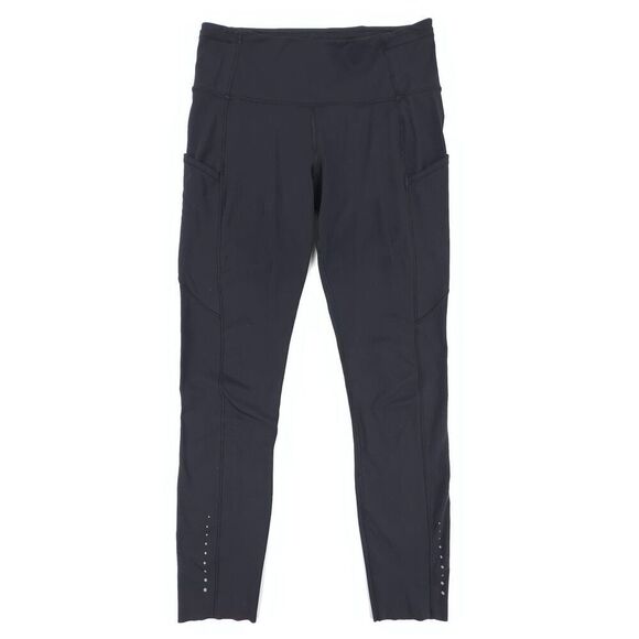 lululemon athletica Pants - LULULEMON Fast & Free Crop II Nulux 19" Black Leggings Ankle Crop Athletic Nulux